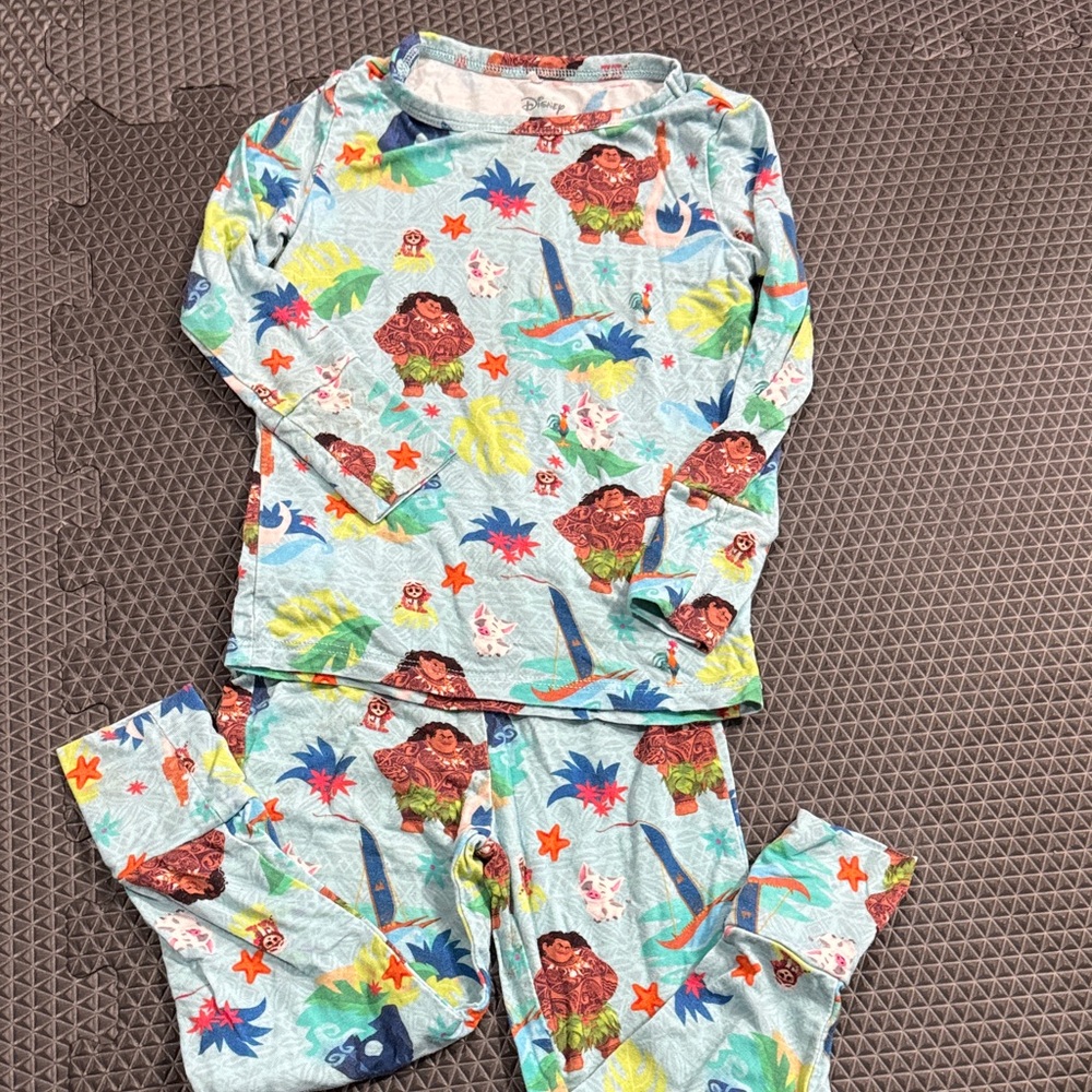 Posh Peanut Disney Kids Pajama Set Moana Maui 2T